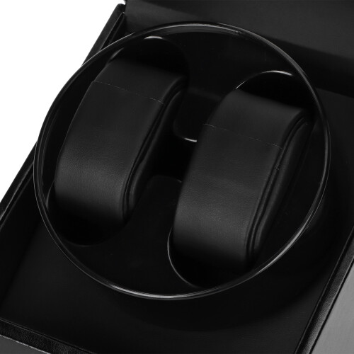 Automatic Watch Winder Box for Mechanical Watch USB Plugin Display Case Leather Style 2