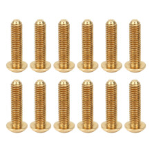 50Pcs Hex Socket Screws Half Round Head Pure Copper Hardware Accessories FastenersM4 x 16mm