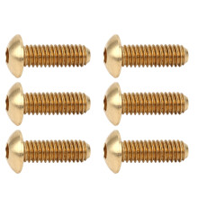 50Pcs Hex Socket Screws Half Round Head Pure Copper Hardware Accessories FastenersM4 x 12 mm
