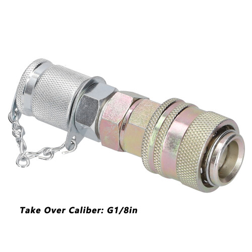 Quick Coupling Connector Hydraulic Pressure Testing Adapter Industrial Supplies G1/8 2