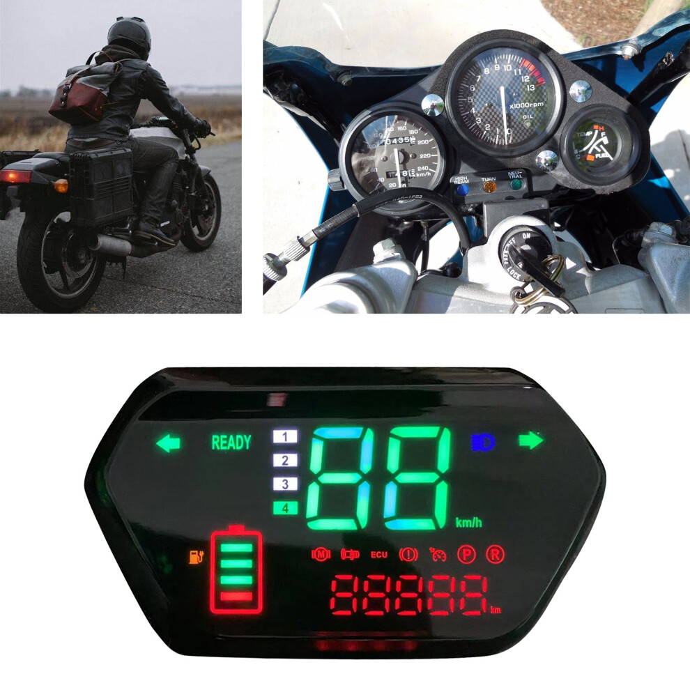 60V Speedometer Odometer Tachometer Digital Lcd Display Universal For Electric Motorcycle 8771323183504