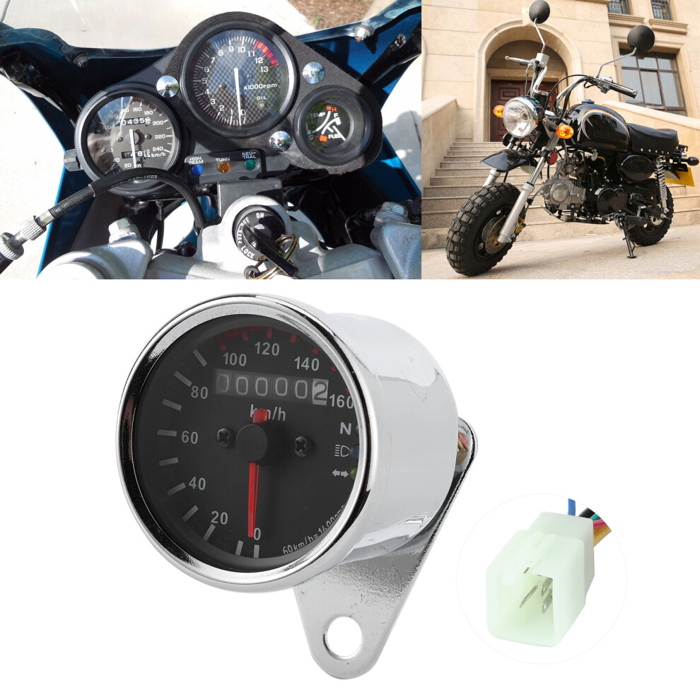 12V Universal Speedometer Odometer With Backlight Fit For Honda Monkey Dax Mini Trail Z50 J R Vtx 1300 1800 750 5091323183490