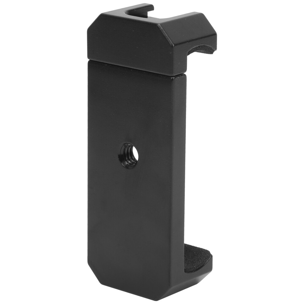 Aluminium Alloy Smartphone Clip Mobile Phone Holder With Cold Shoe Mount 1/4In Screw Hole 7671323185229