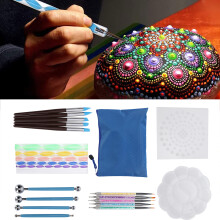 25Pcs Dotting Painting Tool Mandala DIY Dotting Set Creativity Drawing Stencil Supplies