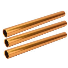 3er Set aus Aluminiumlegierungs-Lauf-Relais-Stäben – 29cm orange Sportausrüstung
