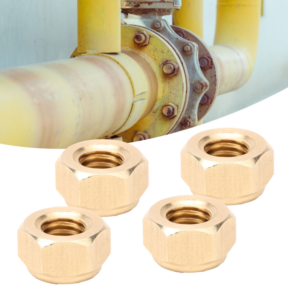 50Pcs Selflocking Nut Pure Copper Durable Antiloose Fastener Hardware Accessories(M6 ) 3781323187940