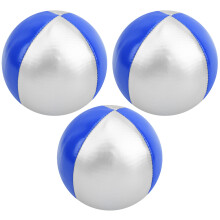 3Pcs Variety Show Juggling Toss Ball Indoor Leisure Sports Fun Puzzle Educational Toyblue/silver