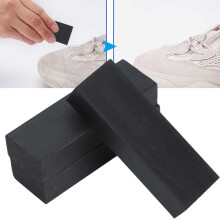 3 Stück Schwarze Schuh-Reinigungsgummis für Leder- und weiße Schuhe, 78mm