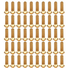 50Pcs Round Hex Socket Screw Copper Fastener Hardware Tools Industrial Supplies M6M6x20