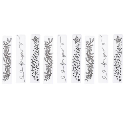 9Pcs Flower Plastic Embossing Folder for DIY HandMade  Embossed Plate Accessories 1