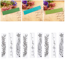 9Pcs Flower Plastic Embossing Folder for DIY HandMade  Embossed Plate Accessories