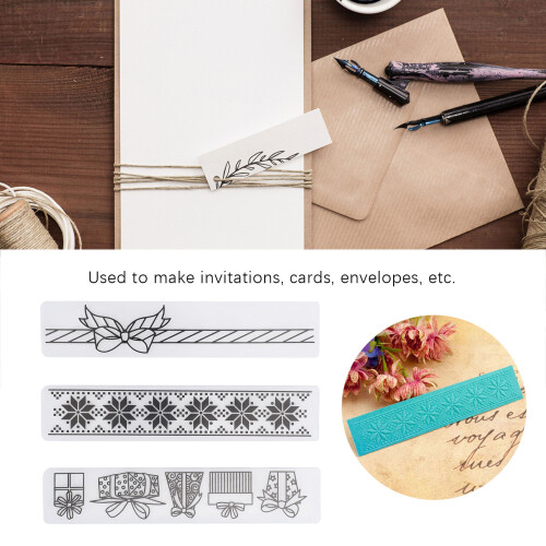 9Pcs Flower Plastic Embossing Folder DIY Paper Decoration Card Maker Template Accessories 2