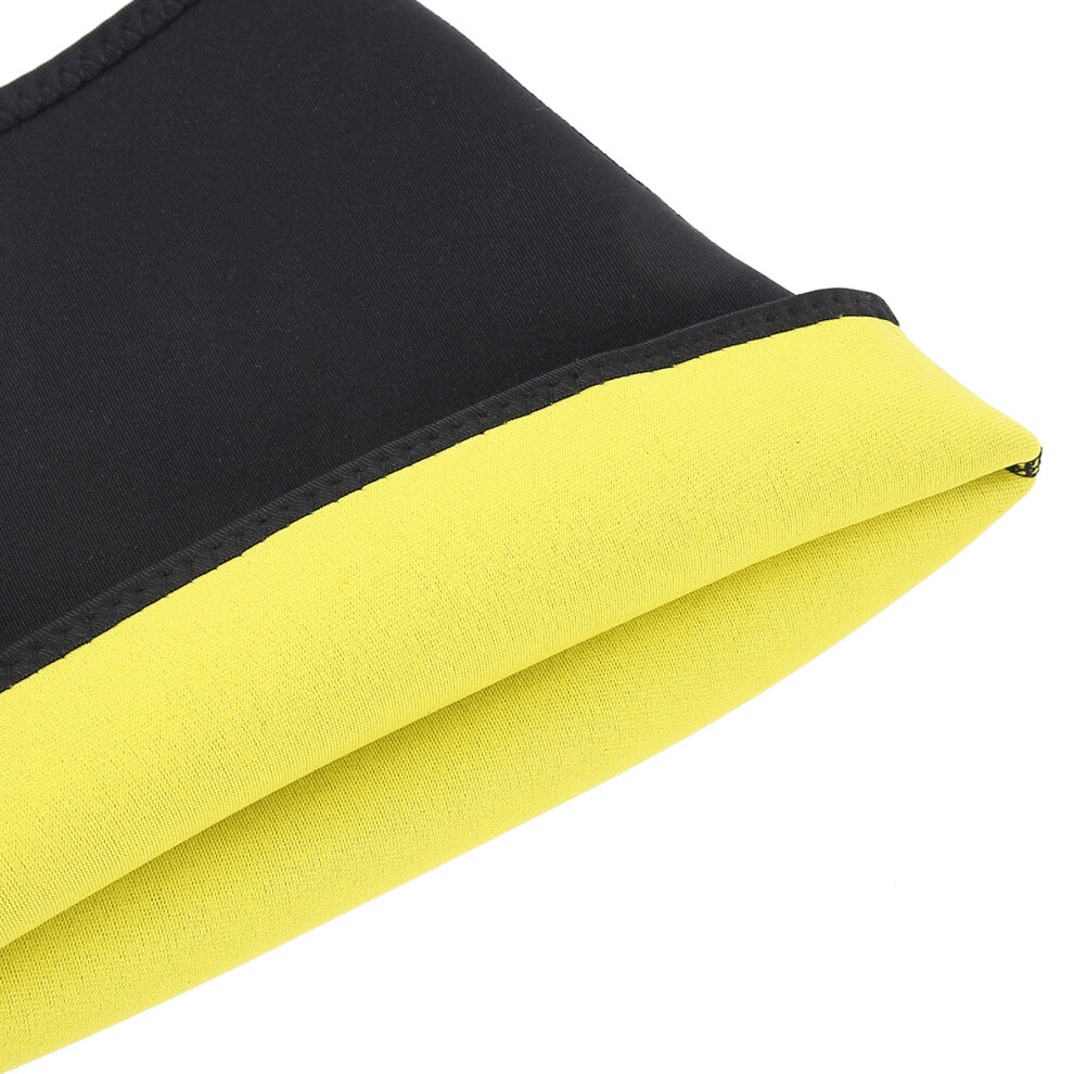 Thigh Compression Sleeve Sweating Leg Support Socks Support Hamstring Thigh Trimmer (Yellow)XL
