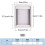 Plastic PVC Pet Door Magnet Automatic Closing Door Bothway Security Accessory for Cat DogWhite M 9