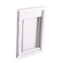 Plastic PVC Pet Door Magnet Automatic Closing Door Bothway Security Accessory for Cat DogWhite M