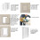 Plastic PVC Pet Door Magnet Automatic Closing Door Bothway Security Accessory for Cat DogWhite M 10