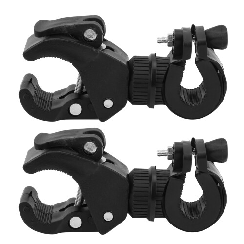 2Pcs Bike Light Mount Holder 360 Degree Rotatable Bicycle Flashlight Bracket Cycle Equipment 1