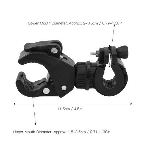 2Pcs Bike Light Mount Holder 360 Degree Rotatable Bicycle Flashlight Bracket Cycle Equipment 2