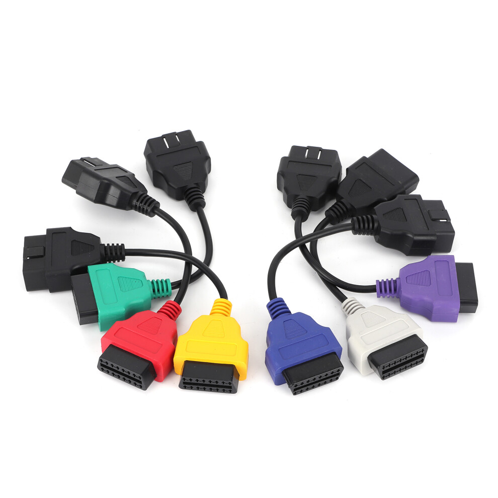6 Color Auto Obd2 Connector Diagnostic Adapter Cable Accessory Dc 12V Fit For Chrysler 5021323194707