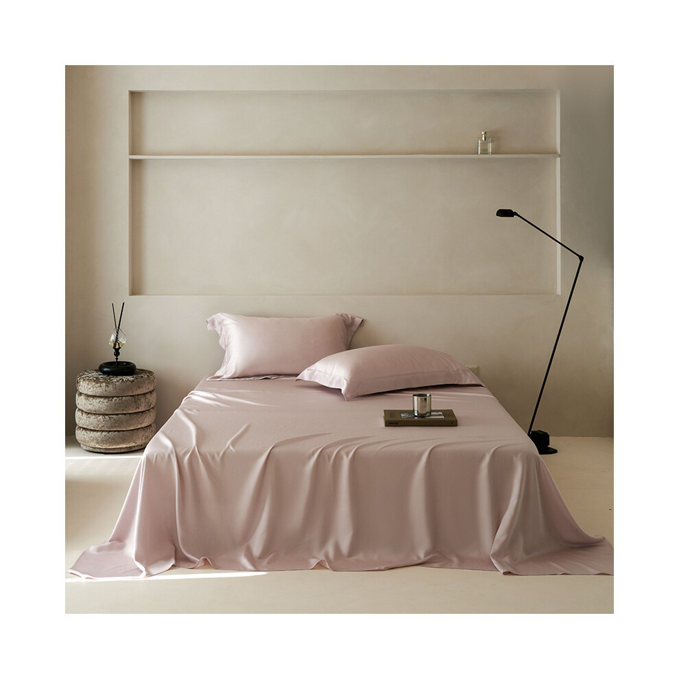 Premium A-Class Microfiber Lanjing Tencel Bed Sheet Set - Summer Ice Silk Single/Double Skin-Friendly Naked Sleep200*230cm-image-OPC-PHW5JN6-NEW