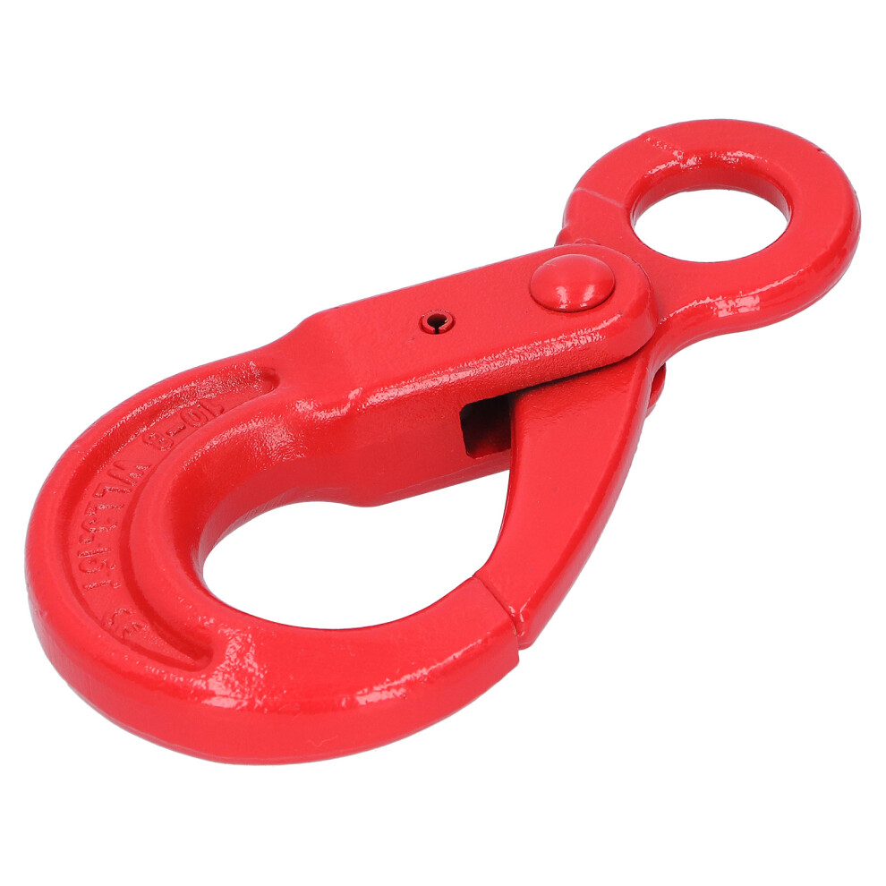 Slip Hook Alloy Steel Eye Shaped Self Locking Safety Rotation Lifting Towing Lock 3.15T 5001323198783