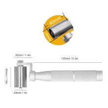 Edelstahl 40mm Tapeten-Handroller Flache Naht DIY Heimdekoration Werkzeug