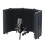 Microphone Isolation Shield 5-Panel Wind Screen for Recording Studio Foldable High-Density Absorbing Sponge 11