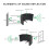 Microphone Isolation Shield 5-Panel Wind Screen for Recording Studio Foldable High-Density Absorbing Sponge 5