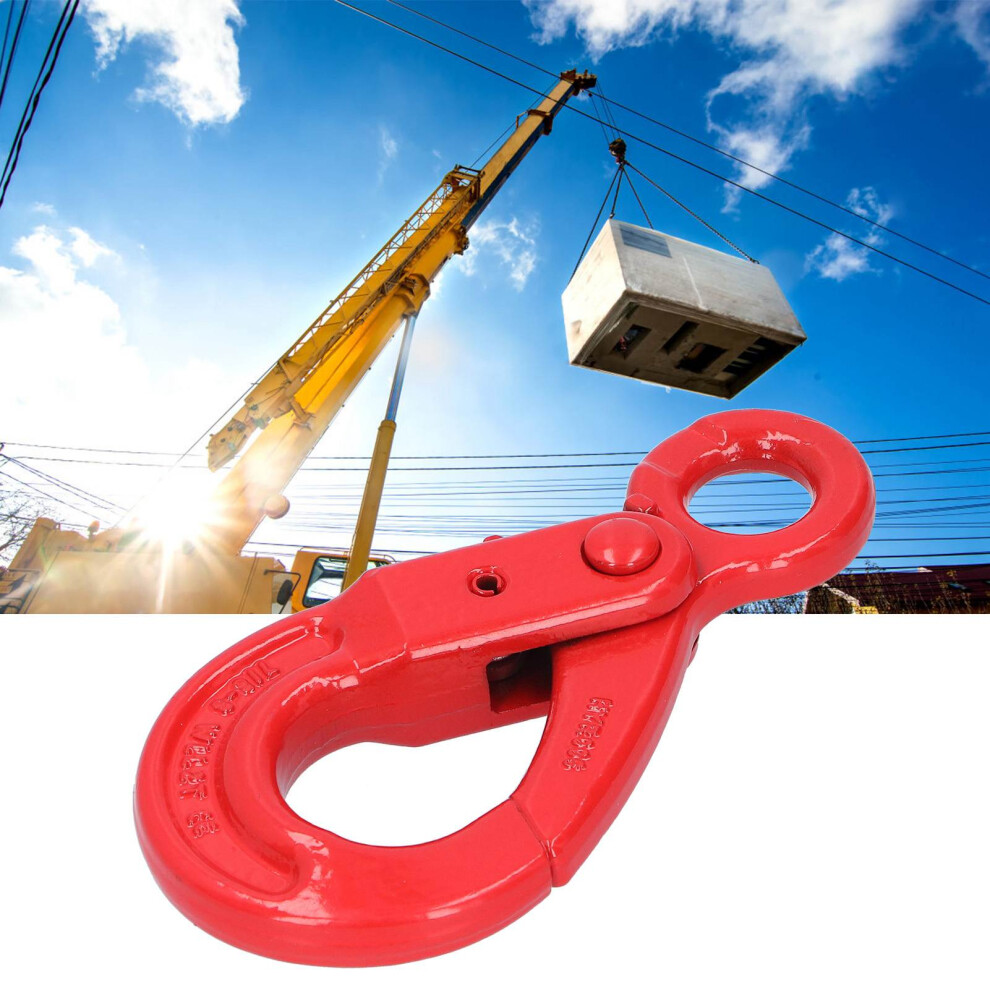 Slip Hook Safty Lock Eyetype Selflocking Rotation Lifting Rigging Towing Hooks G80 2T 4941323198790