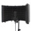 Microphone Isolation Shield 5-Panel Wind Screen for Recording Studio Foldable High-Density Absorbing Sponge 2