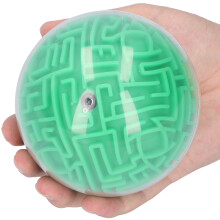 3D Labyrinthkugel Gehirn-Knobelspielzeug, Grün, 10cm, für Kinder über 6 Jahre