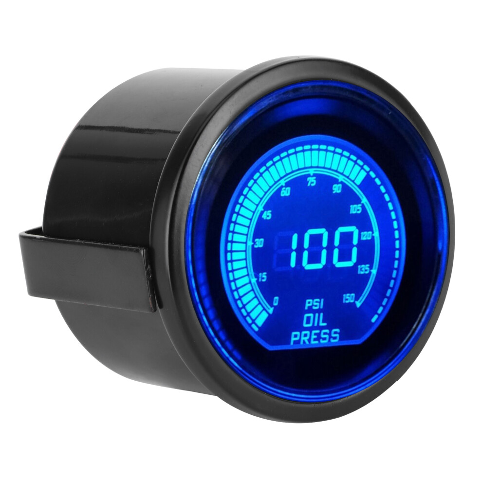 Universal Oil Pressure Gauge For Evo Series 12V 52Mm 0Â150Psi Dual Color Auto Instrument W/Sensor 8431323203854
