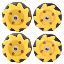 48 mm Mecanum-Räder für intelligente Roboterautos DIY-Teile Omni-Direktional 2 Paar