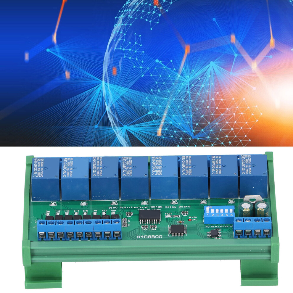 Relay Board 8 Input 8 Output Plc Expansion Module Industrial Supplies Din35 24V N4d8b08âR 3561323205123