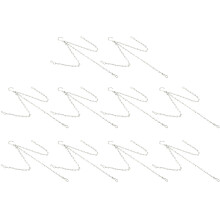 10Pcs Hanging Chain with Hooks Single 8-Strand Iron Garden Flower Pot Plant Hangers Replacement