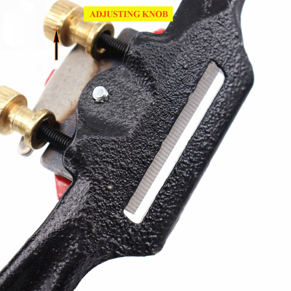 9 Inch Adjustable Spokeshave With Flat Base Hand Planer Cutting Edge Metal Blade Wood Working Hand Tool For Wood Craft Spoke Shave Woodwork 5031323206522