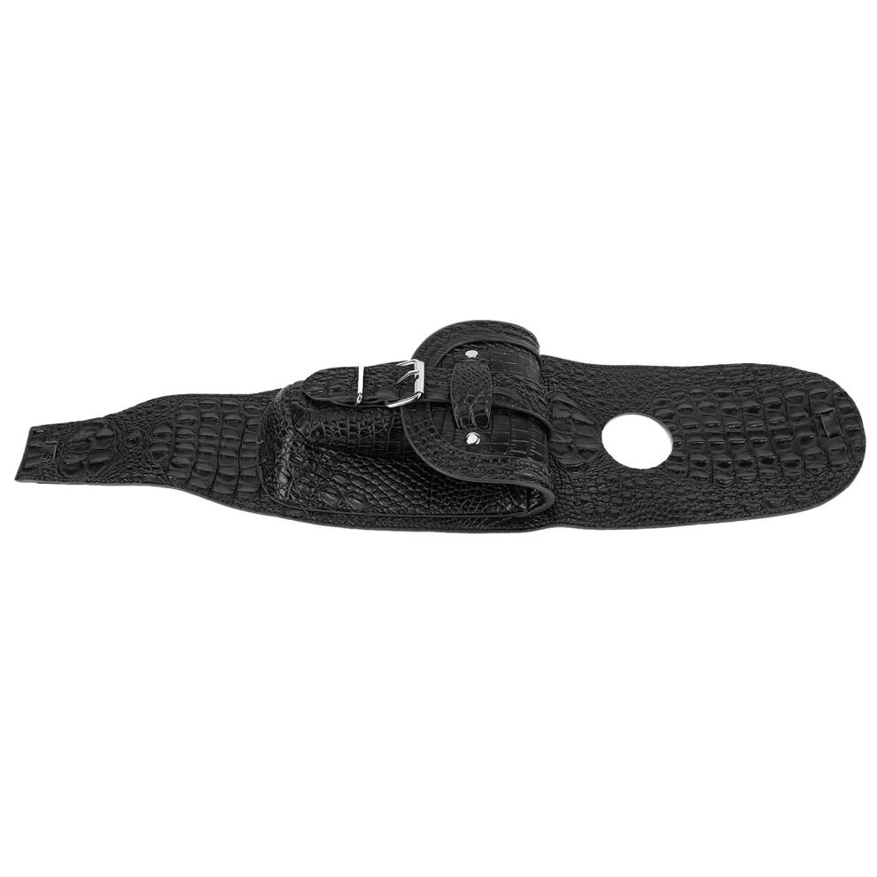 Motorcycle Pu Leather Gas Fuel Tank Cover Panel Pad Bib With Pouch Motorbike Accessoryblack With Textured Style 4171323206229
