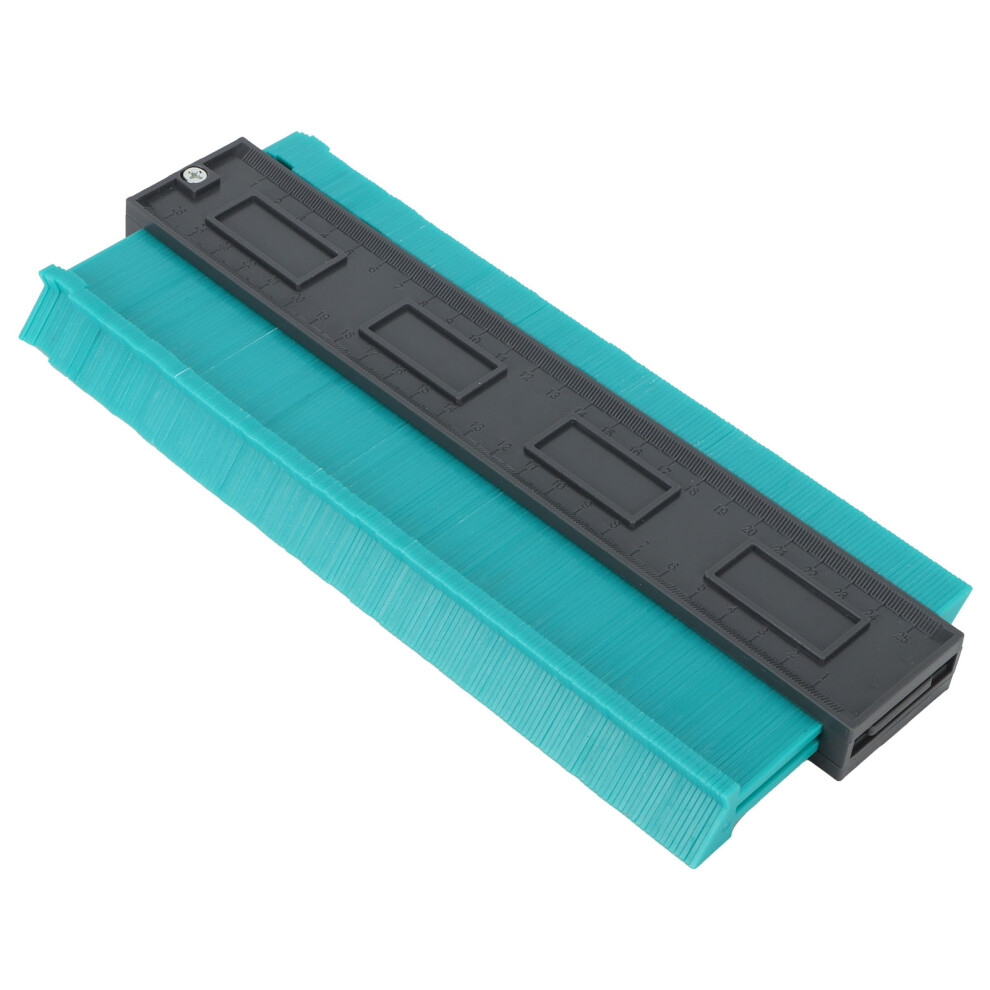 Contour Ruler Duplicator With Lock Irregular Outline Measuring Tool Carpentry Accessorygreen L 250Mm / 10In 8431323206435