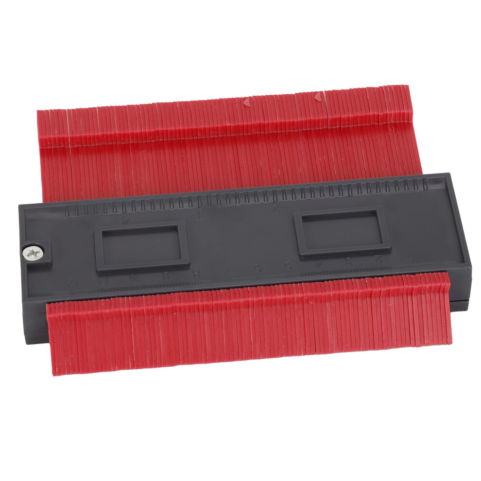 Contour Ruler Duplicator With Lock Irregular Outline Measuring Tool Carpentry Accessoryred S 127Mm / 5In 9321323206407