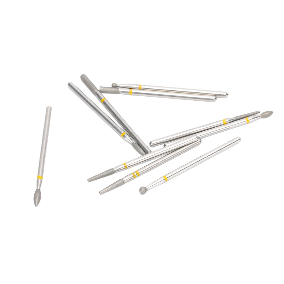 10Pcs Nail Drill Bits Milling Burr Grinder Multi Shape Removal Polishing Manicure Tools