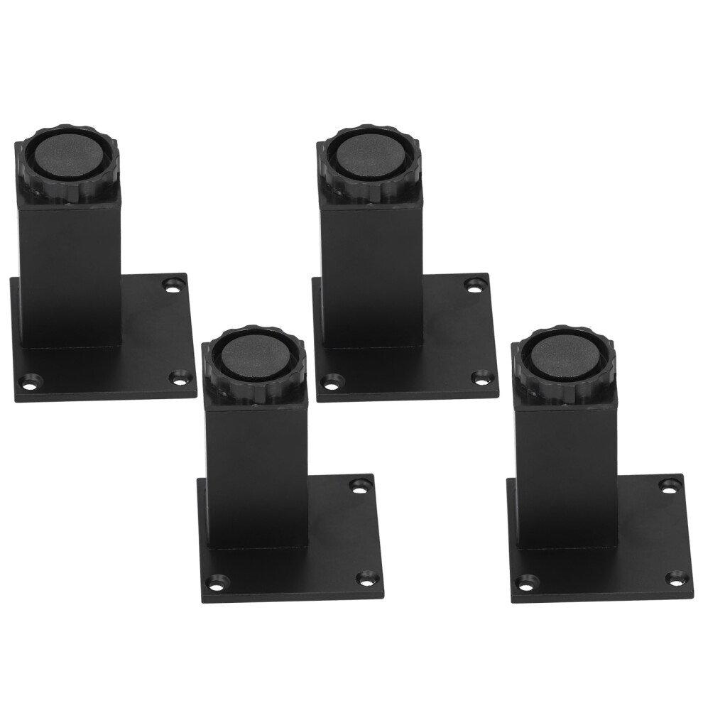 4Pcs/Set Furniture Leg Adjustable Height Aluminum Alloy Square Support For Sofa Cabinet80mm 7901323208988