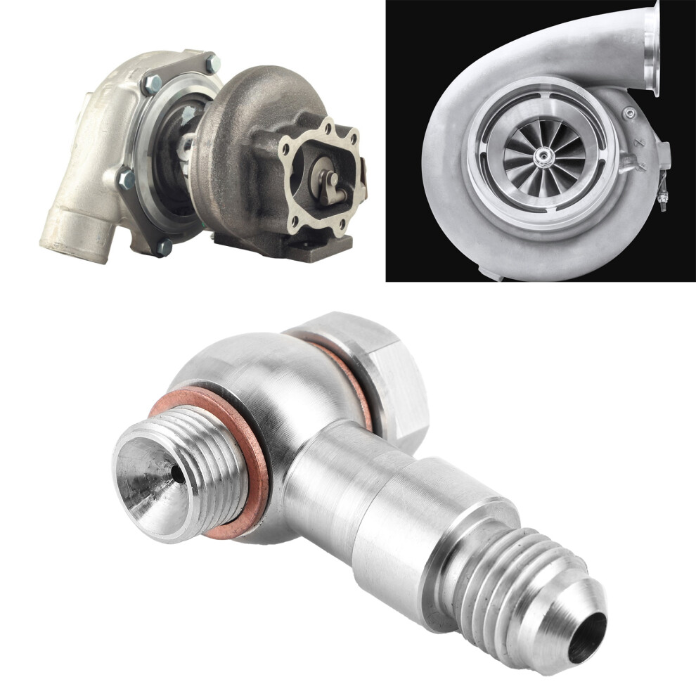 M11x1.0 To 4An Turbo Oil Feed 1.0Mm Restrictor Mild Steel Fitting For Gt2871 Gt3071r 7611323216172