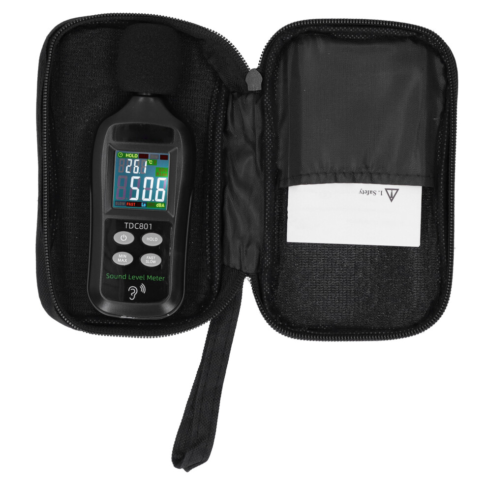 Tdc801 Noise Decibel Tester Lcd Display Digital Sound Level Meter Monitor 35Db-135Db 9351323219398