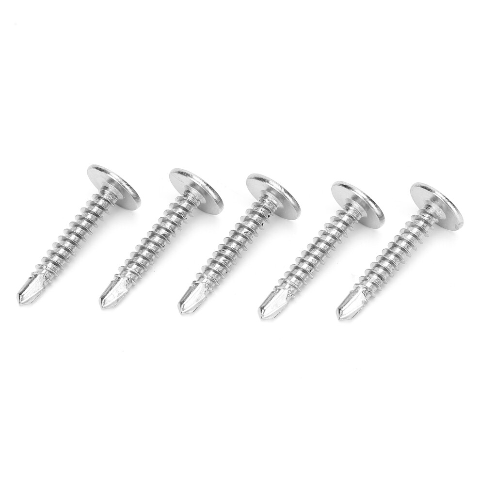 500Pcs Self Tapping Screws 410 Stainless Steel M4.2x25mm Screw Crossed Grooves Deep Thread 5081323223661