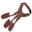 Artificial Leather Archery Glove Vintage Three Fingers Protector for Left/ Right Hand 12