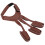 Artificial Leather Archery Glove Vintage Three Fingers Protector for Left/ Right Hand 9
