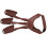 Artificial Leather Archery Glove Vintage Three Fingers Protector for Left/ Right Hand 10