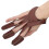 Artificial Leather Archery Glove Vintage Three Fingers Protector for Left/ Right Hand 3