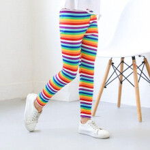 (pink, 160) Spring And Summer Girls New Trousers Floral Print Leggings