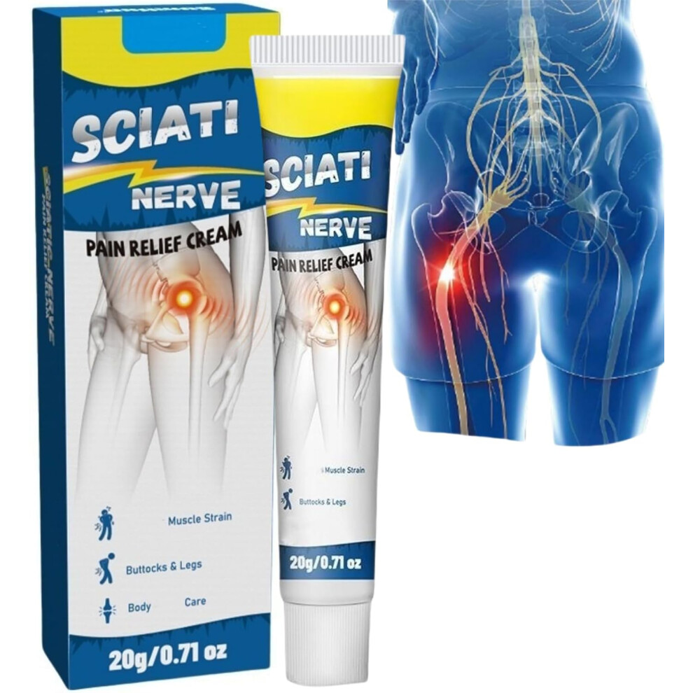 Gogerstar 2Pcs Sciatica Nerve Pain Relief ,Heat Sciatic Nerve Pain Relief ,Sciatica Pain Relief ,Sciatica Pain Relief Products Cream